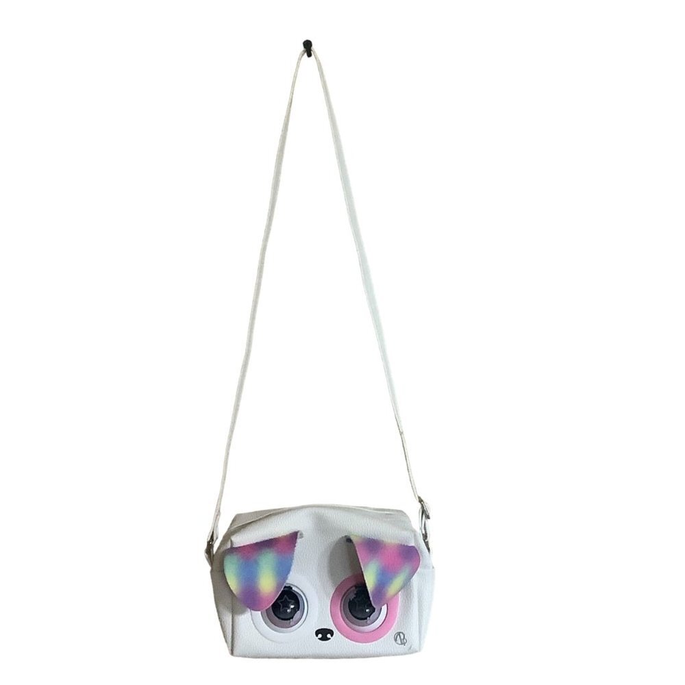 Purse Pets Rainbow Pup Dog Interactive Faux Leather‎ Adjustable Strap 25 Sounds